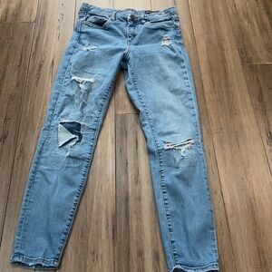 Blank NYC mid rise skinny  distressed jeans ripped‎